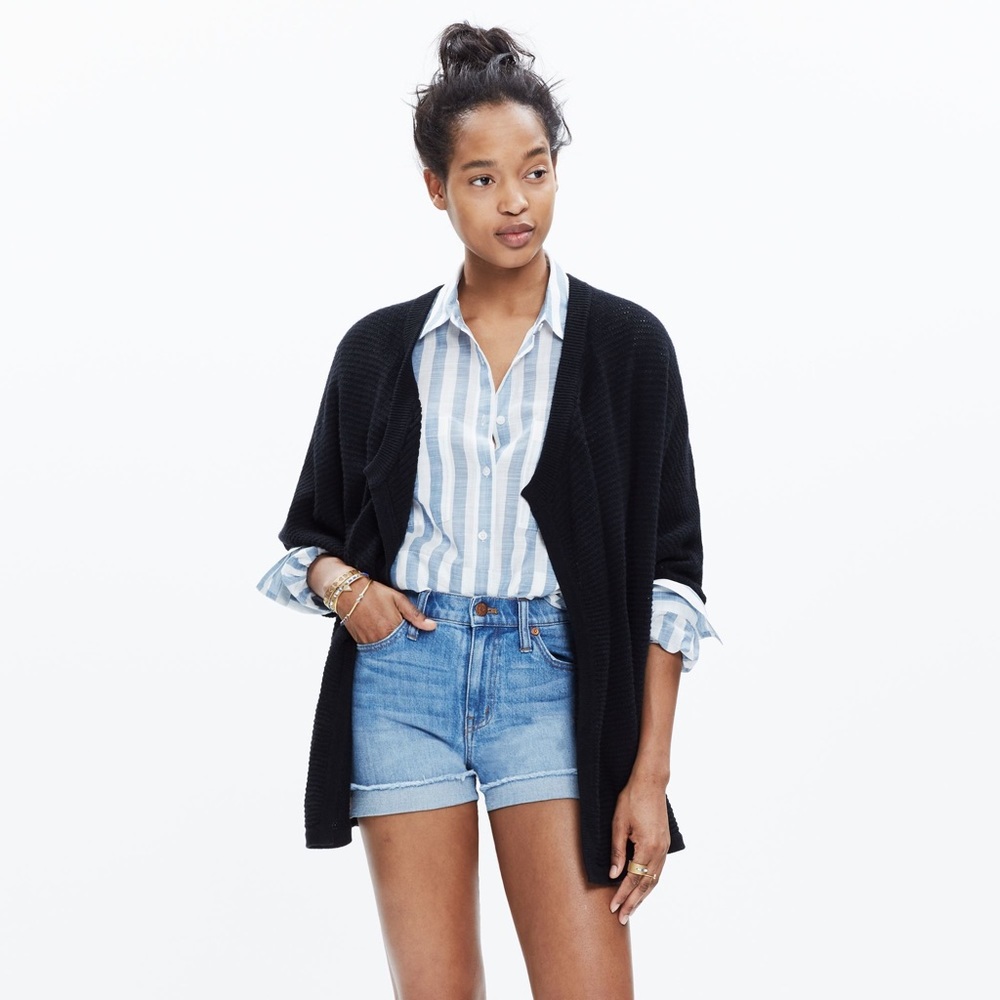Madewell seabank cardigan black xs